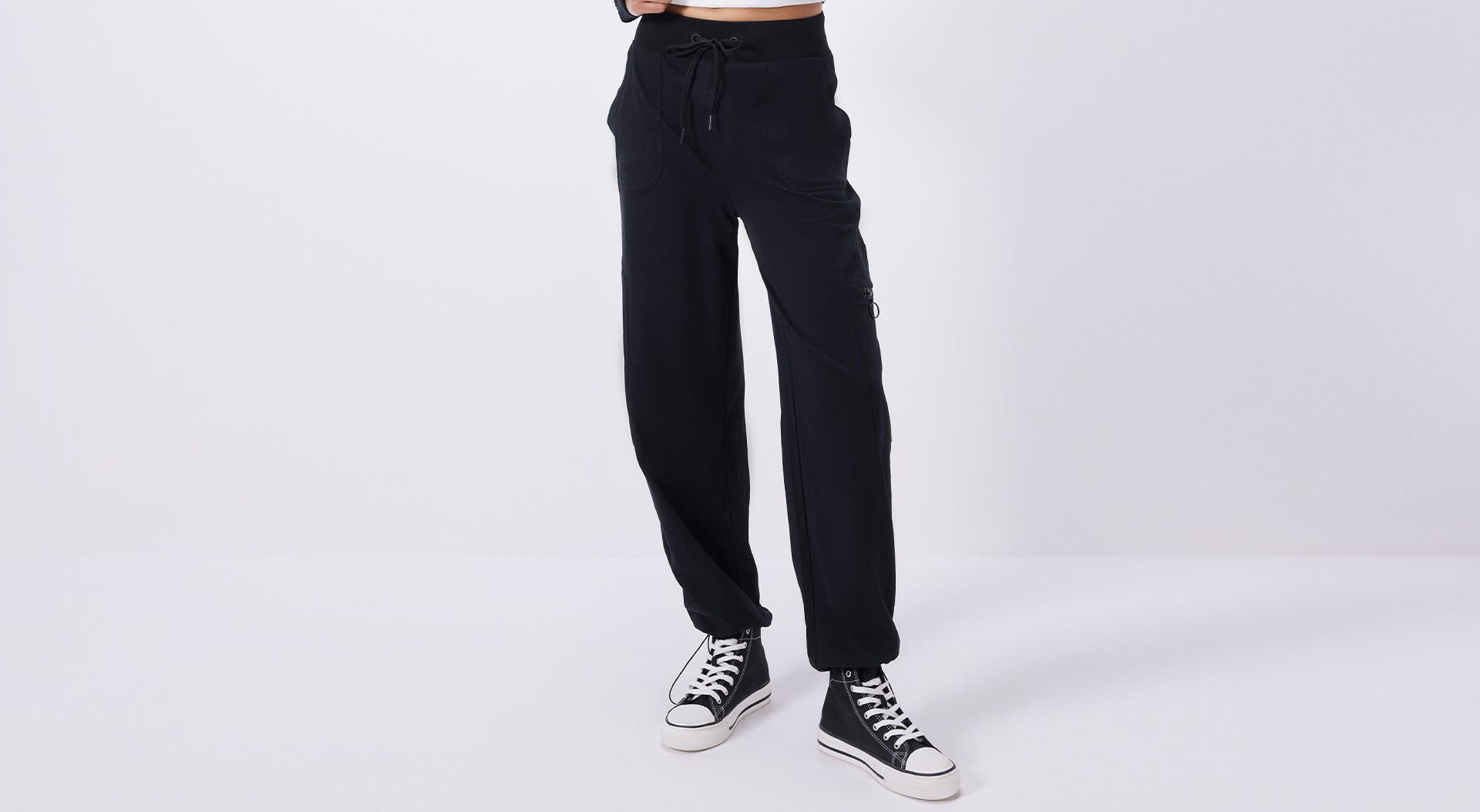 Airpow Clearance Loose Sweatpants Women Casual Solid Cotton And Linen  Workout Sports Wide Leg Pants Trousers Black XXL 