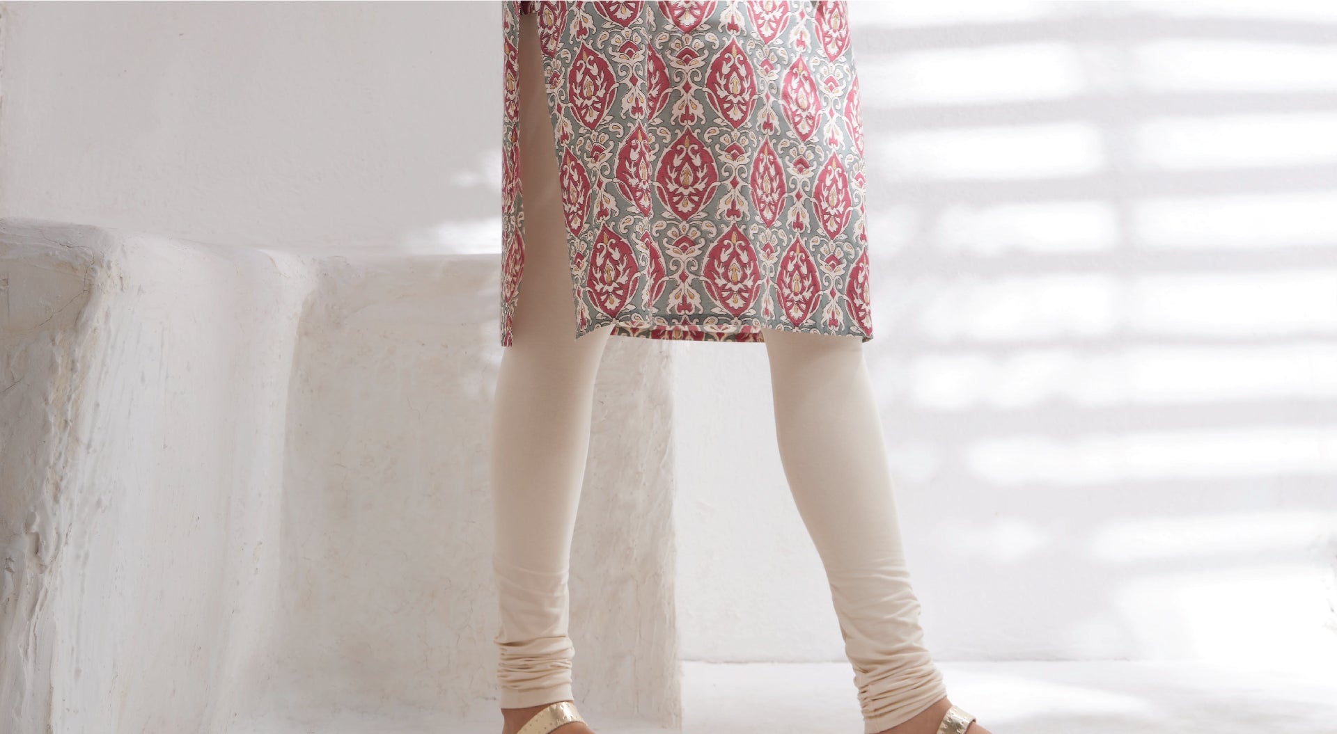 Churidar leggings with Drawstring Waist Price in India, Full