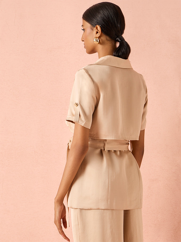 Structured Jacket – Beige