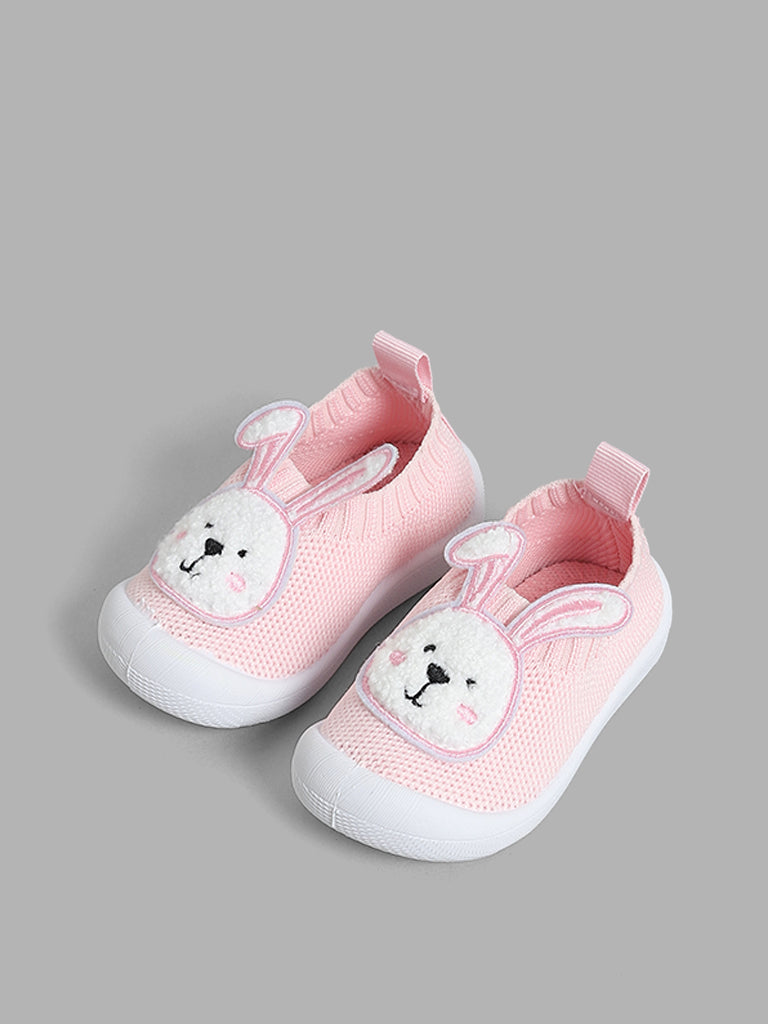 Baby pink and gray cheap shoes