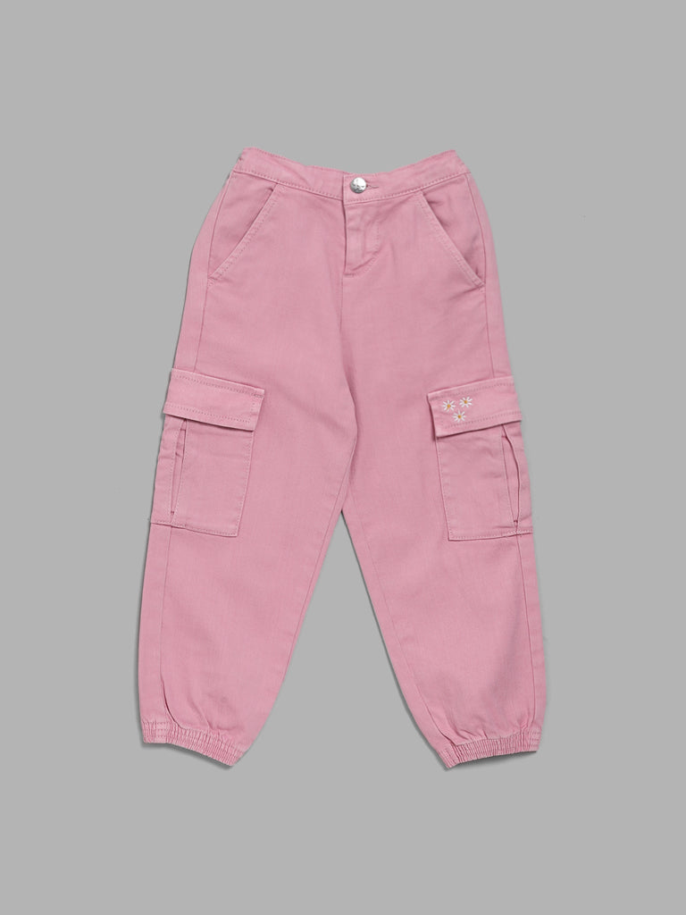 Cargo Joggers - Dusty rose - Kids