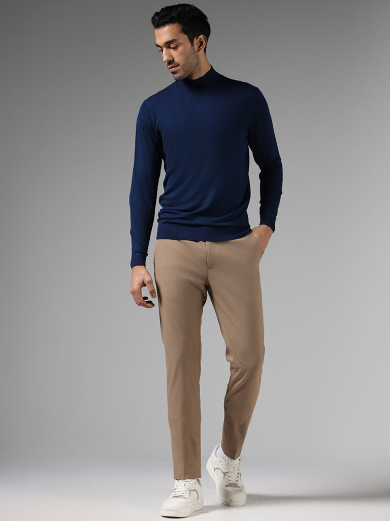 Blue sweater khaki outlet pants