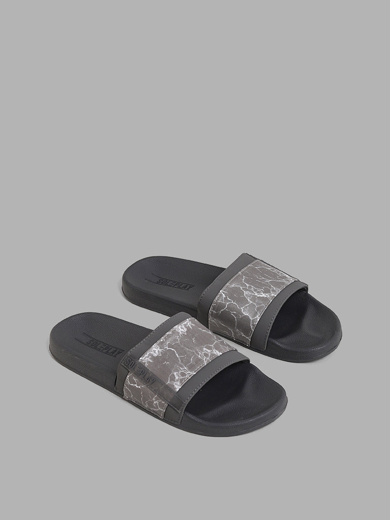 Ascot marble best sale leather slipper