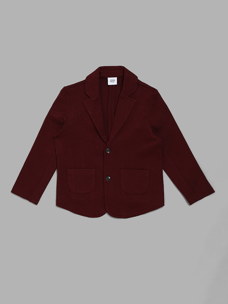 Kids burgundy sale blazer