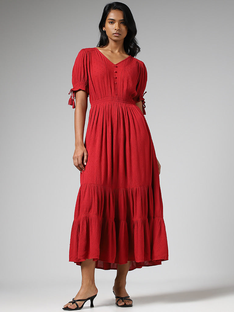 Westside red shop dress