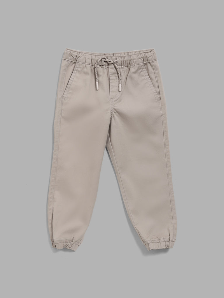 Boys discount beige joggers