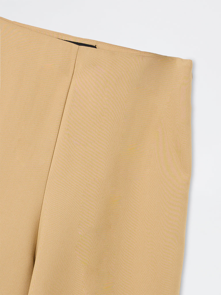 Wardrobe Beige Solid Trousers