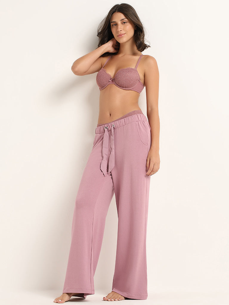 Wunderlove by Westside Dusty Rose Invisible Full Coverage Bra