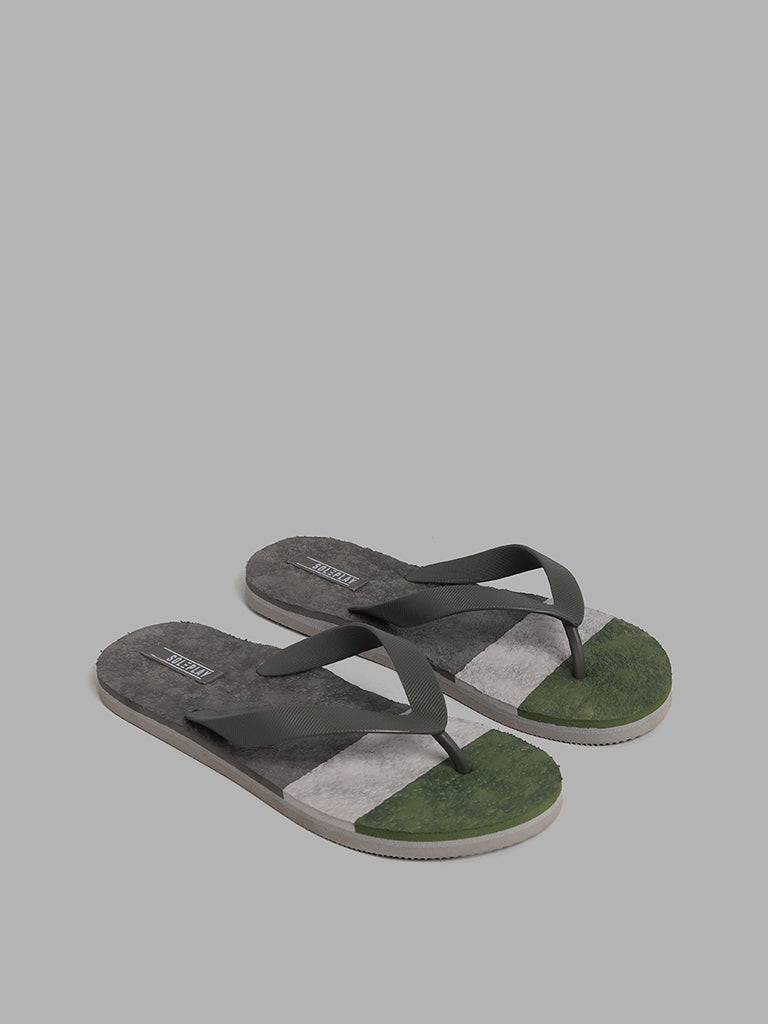 Buy SOLEPLAY Grey Flip Flops from Westside