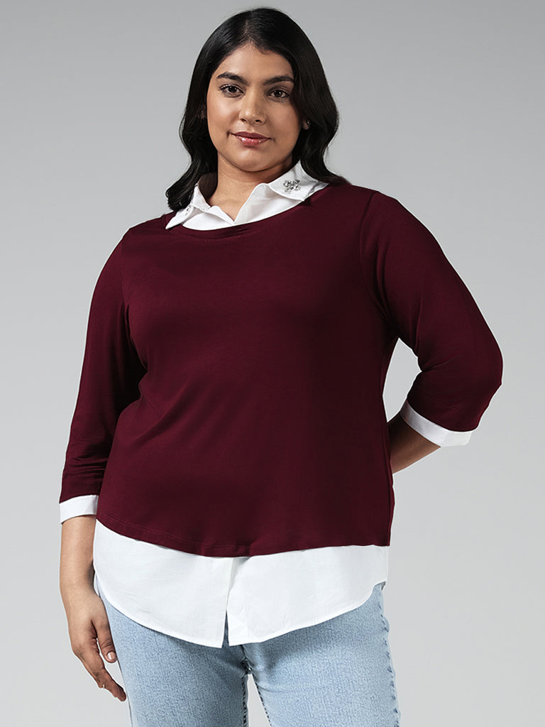 plus size wine shirts