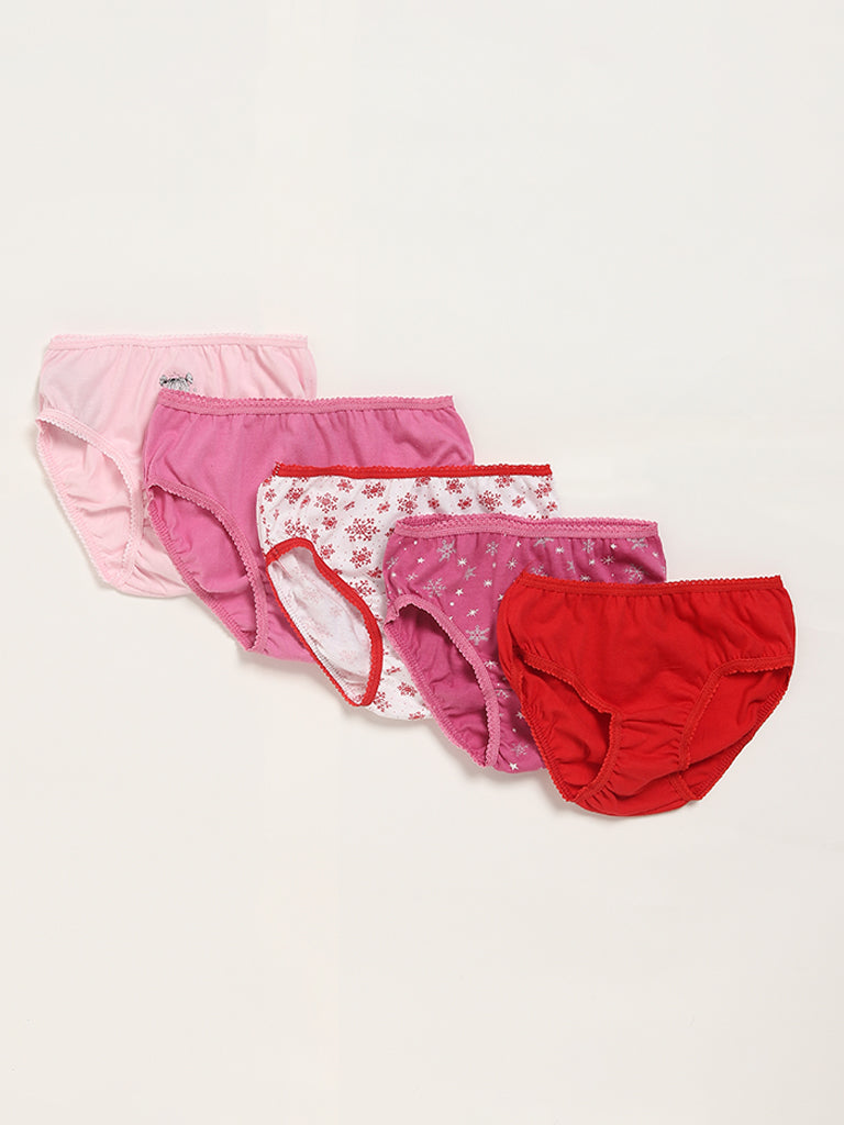 Carter's Girls' Little 7-Pack Underwear, Multicolor, 4-5 