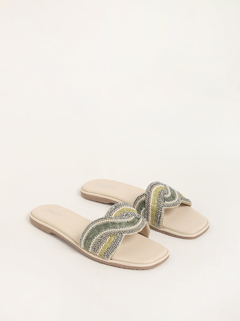 Zara beaded online sandals