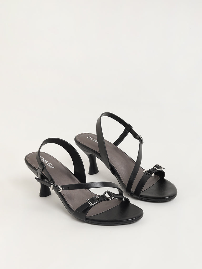 Buy LUNA BLU Black Strappy Sandals from Westside