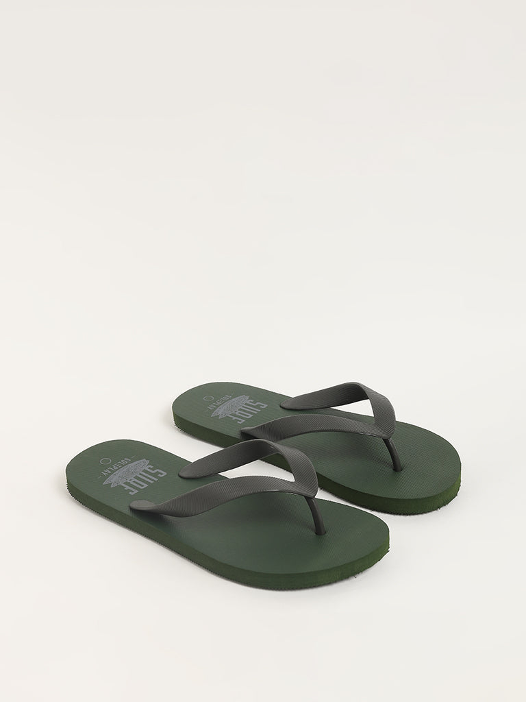 SOLEPLAY Rugged Green Flip Flop