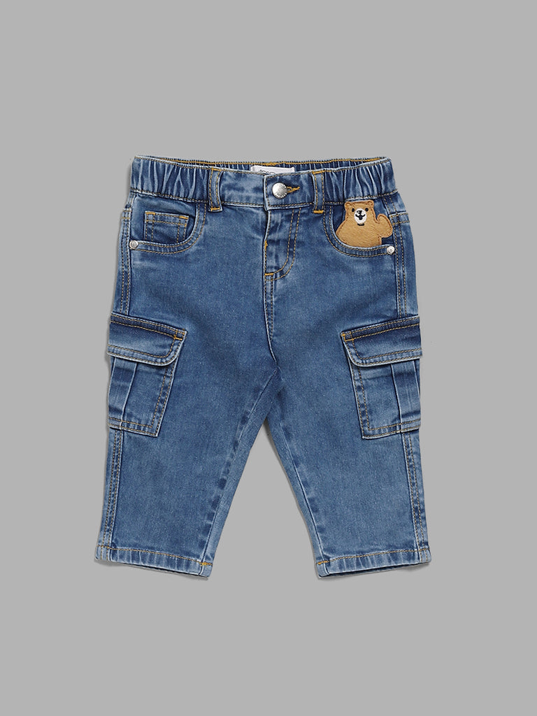 Infant blue best sale jean shorts