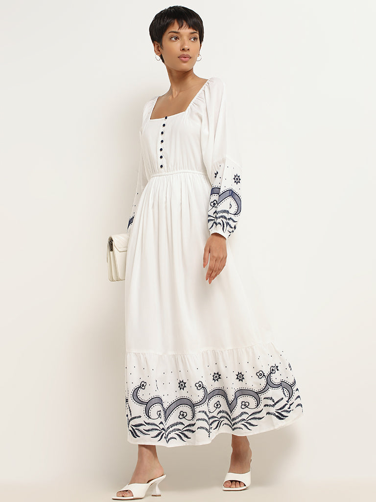 Formal white maxi dress best sale