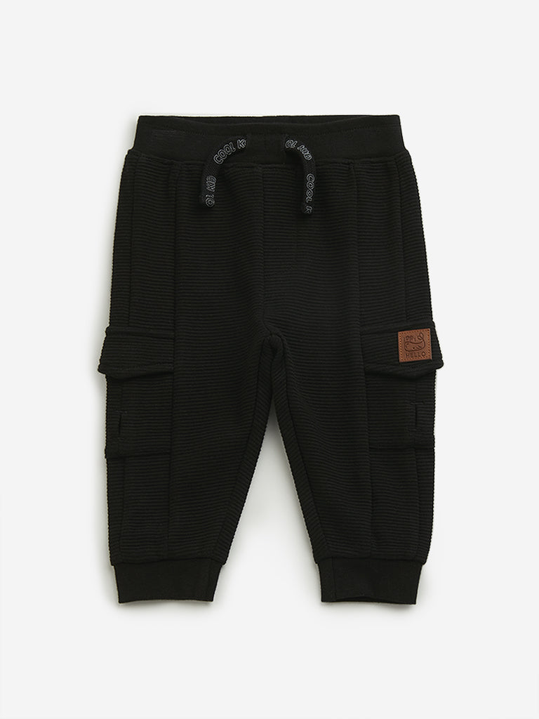 Baby black joggers online