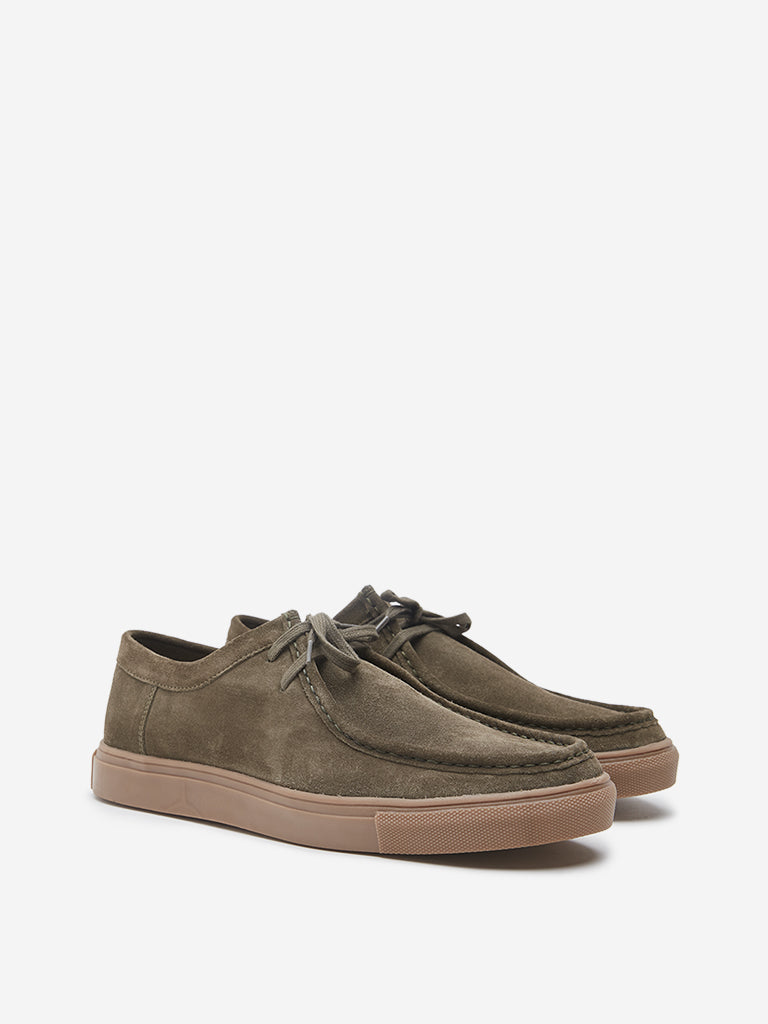 Lace up suede sneakers online