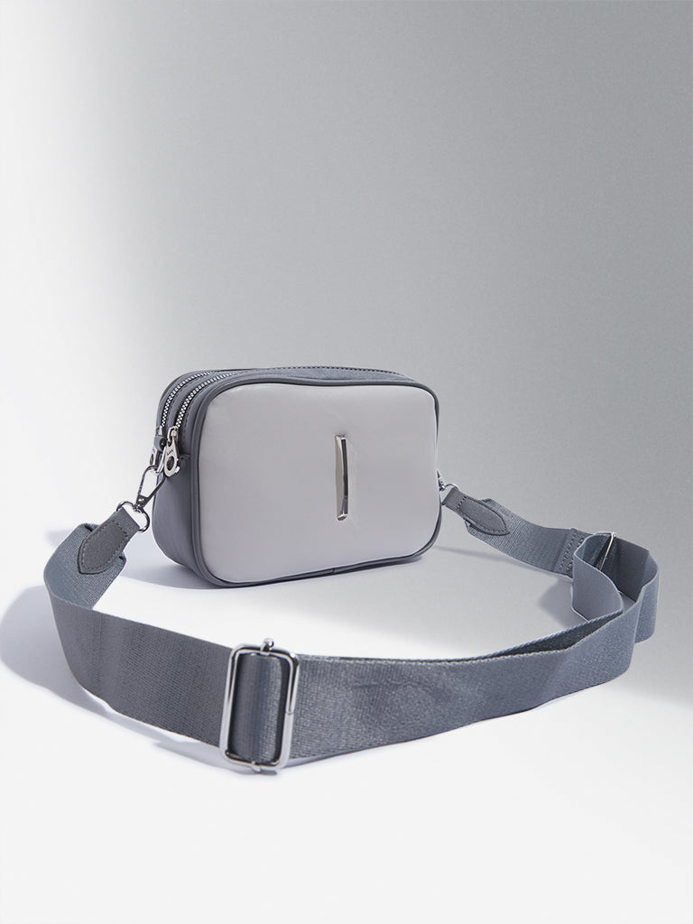 Buy Westside Accessories Grey Jasper Crossbody Bag from Westside