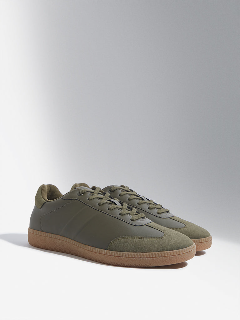 Buy SOLEPLAY Olive Lace Up Sneakers from Westside