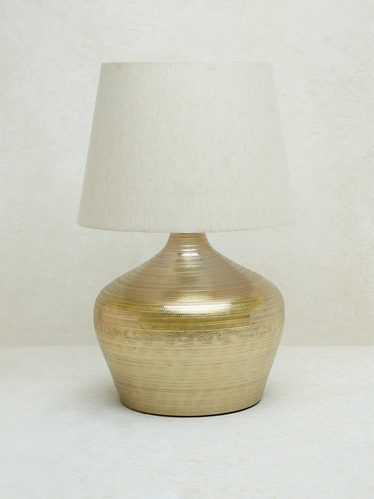 Gold Carmel Tapered Table Lamp with outlet Metal Dome Shade