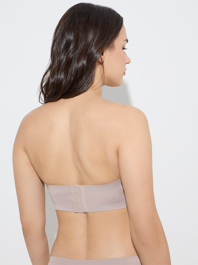 Wunderlove Taupe Invisible Supergrip Padded Bra