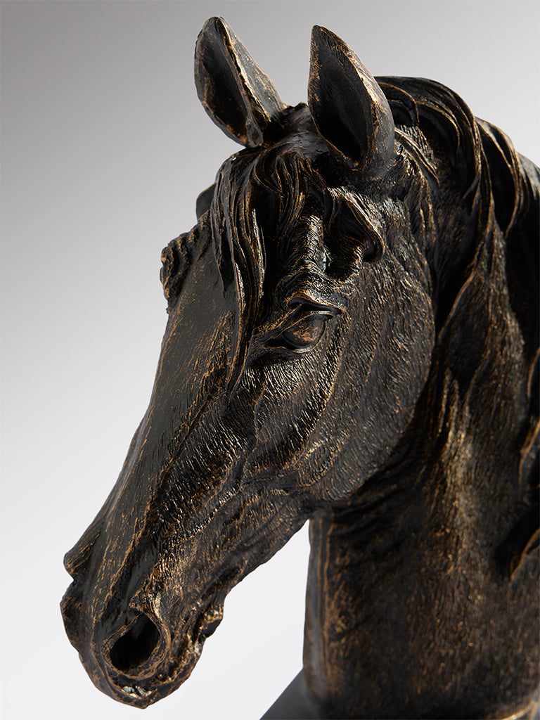 Westside Home Bronze Horse Head Decorative Object