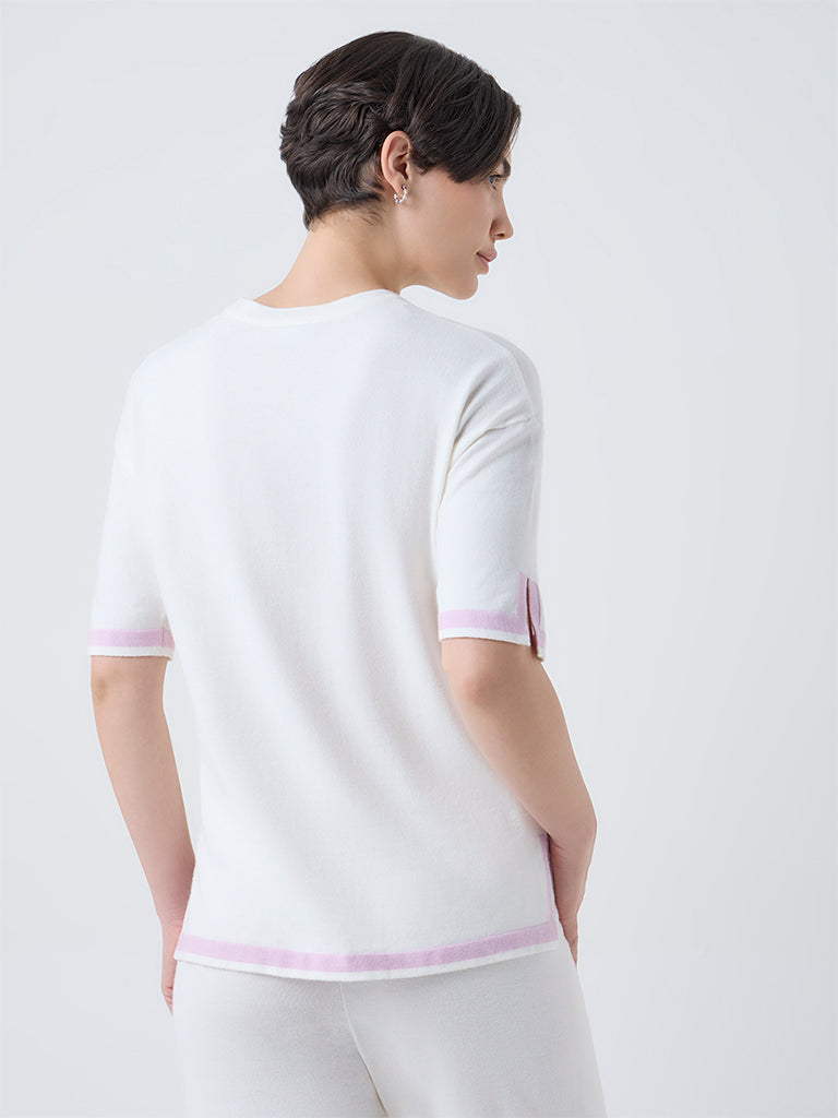 Wunderlove Off-White Solid Top