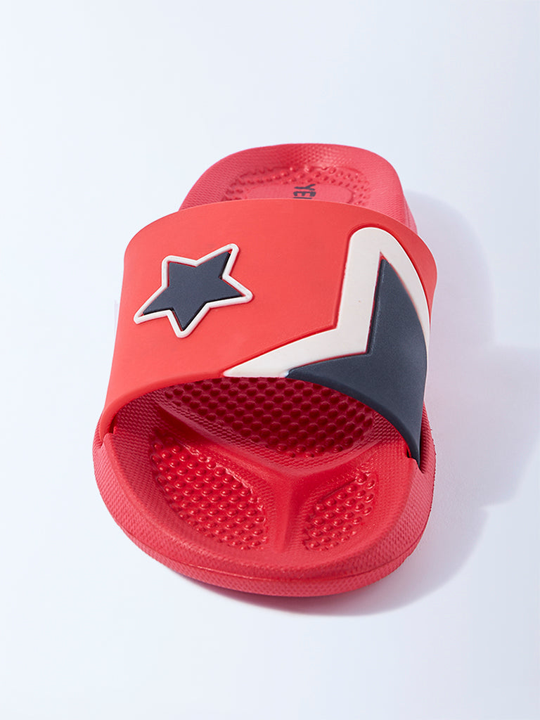 Yellow Red Star-Design Slides