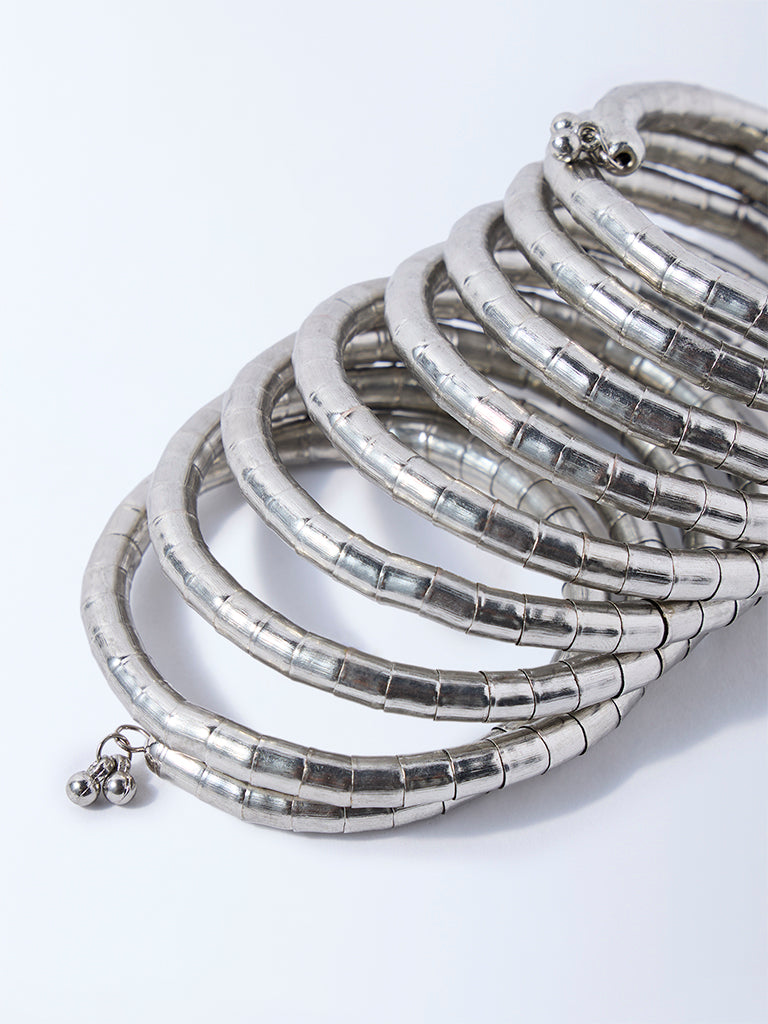 Westside Accessories Silver Coiled Bracelet