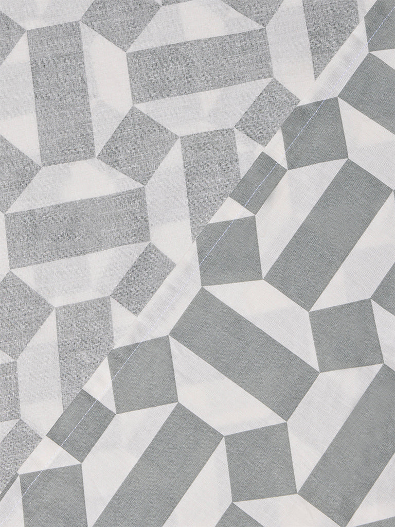 Westside Home Sage Geometric Pattern King Bed Sheet Set