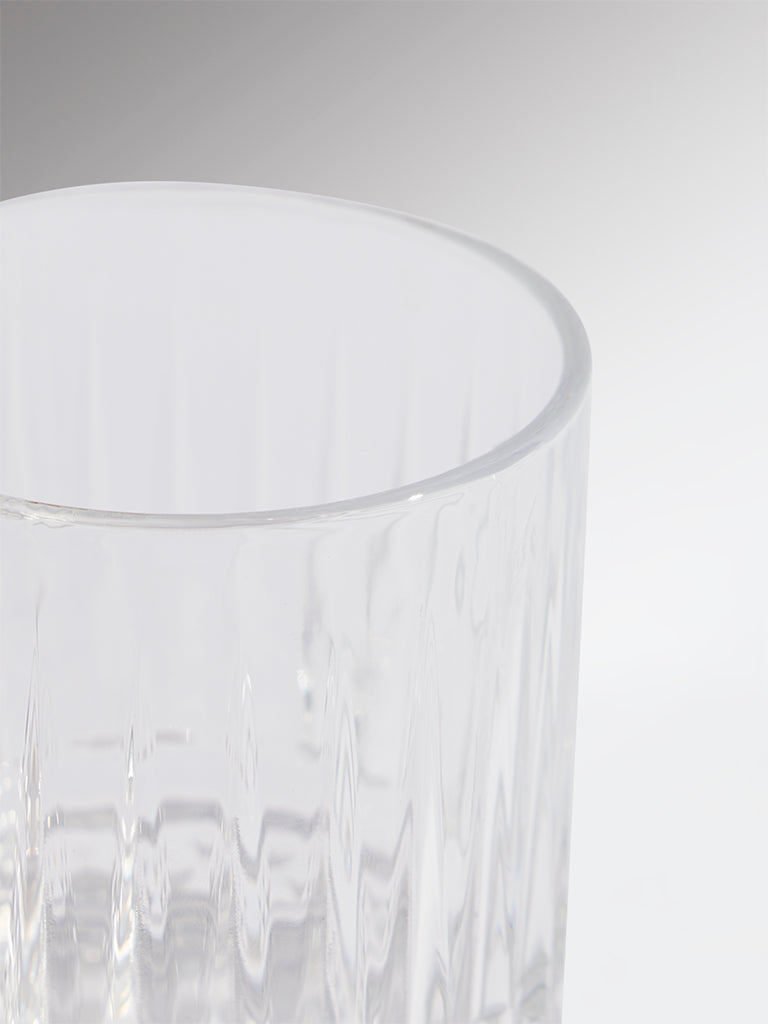 Westside Home Clear Textured Whiskey Glass