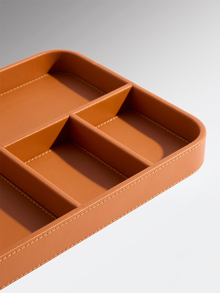 Westside Home Tan Jewellery Tray