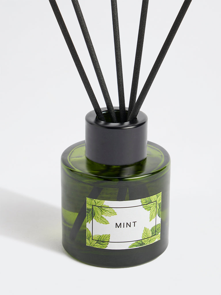 Westside Home Mint Fragrance Diffuser with Five Reed Sticks