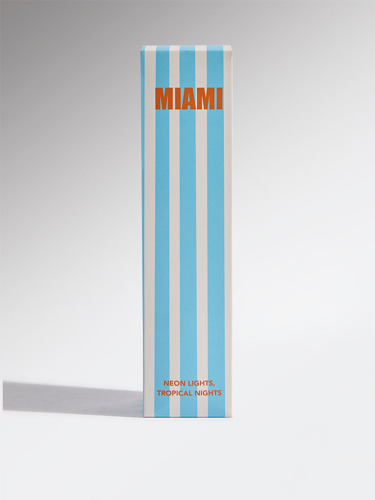 Westside Home Blue Miami Fragrance Diffuser with Five Reed Sticks