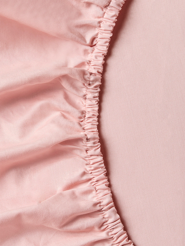 Westside Home Pink Solid King Bed Sheet Set
