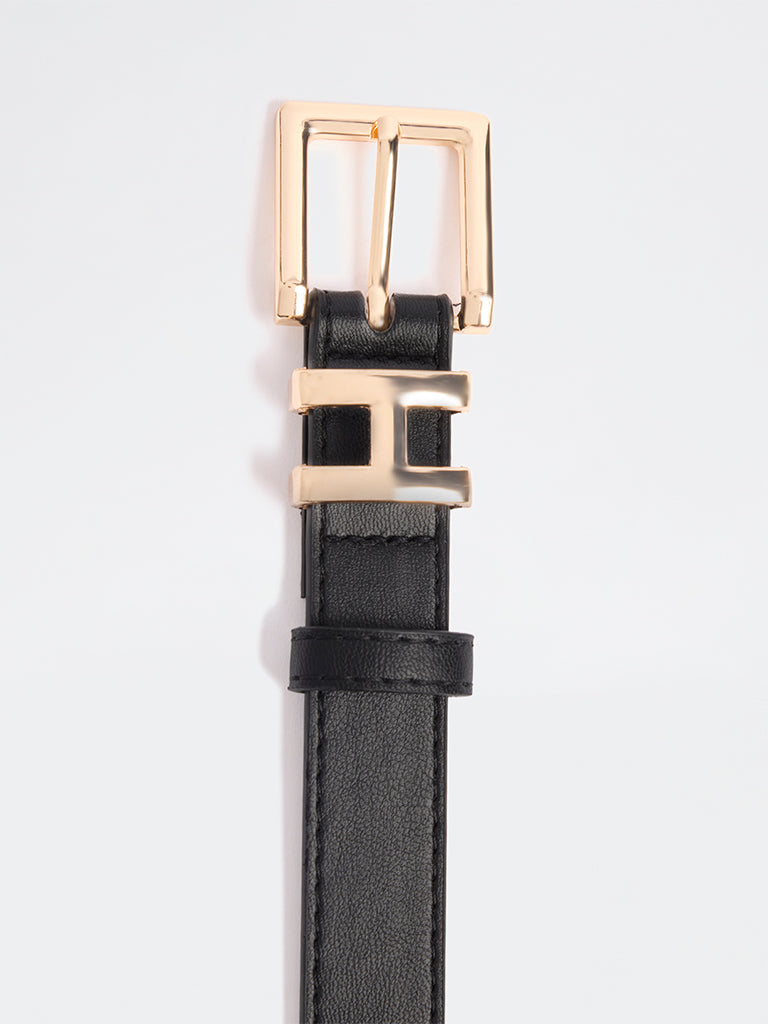 Westside Accessories Black H-Buckle Belt