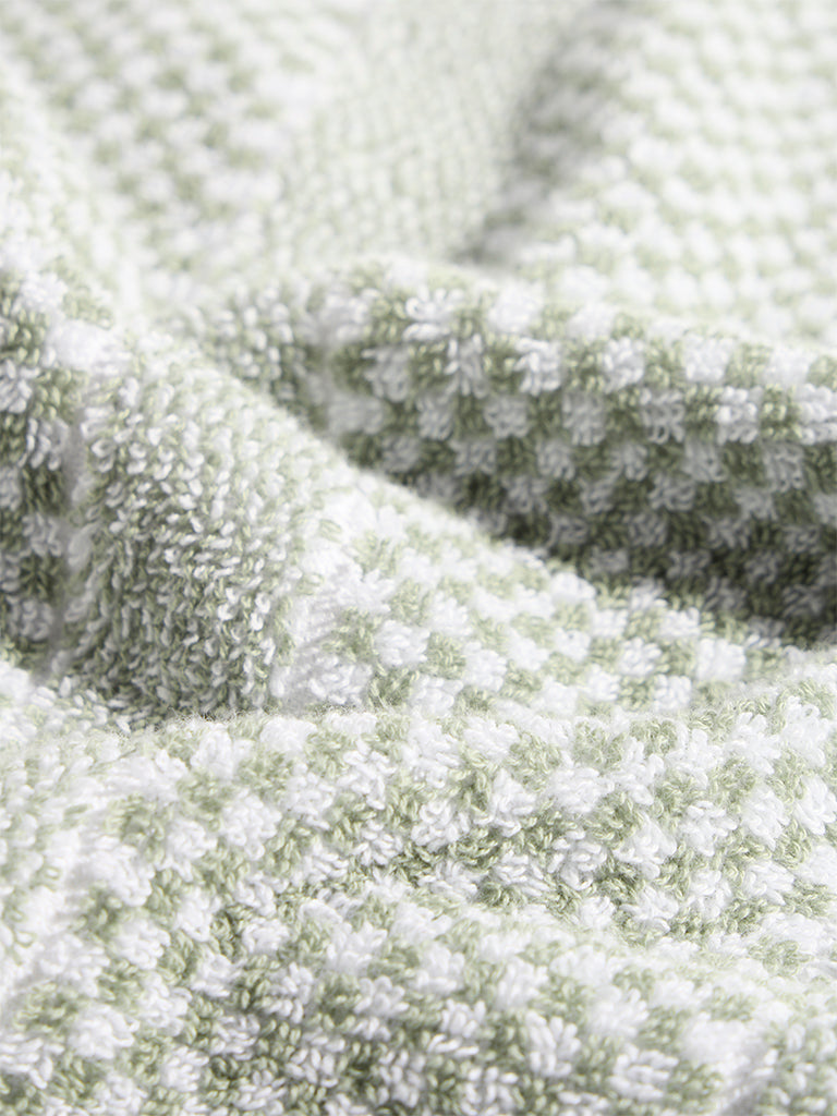 Westside Home Sage Popcorn Textured Bath Towel