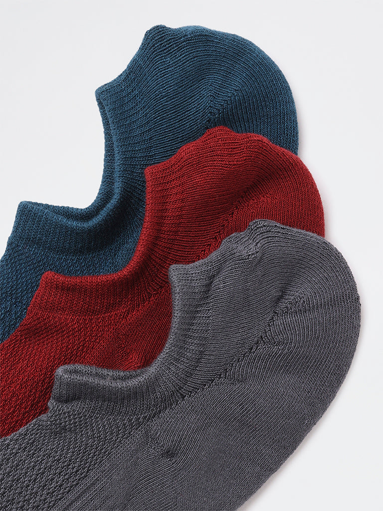 WES Lounge Multicolour Cotton-Blend Socks - Pack of 3