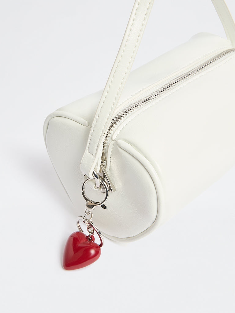 Westside White Heart Sling Bag