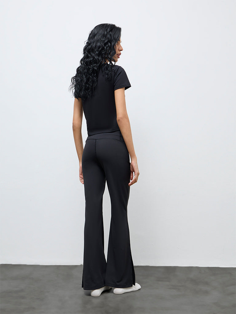 Superstar Black High-Rise Bootcut Pants