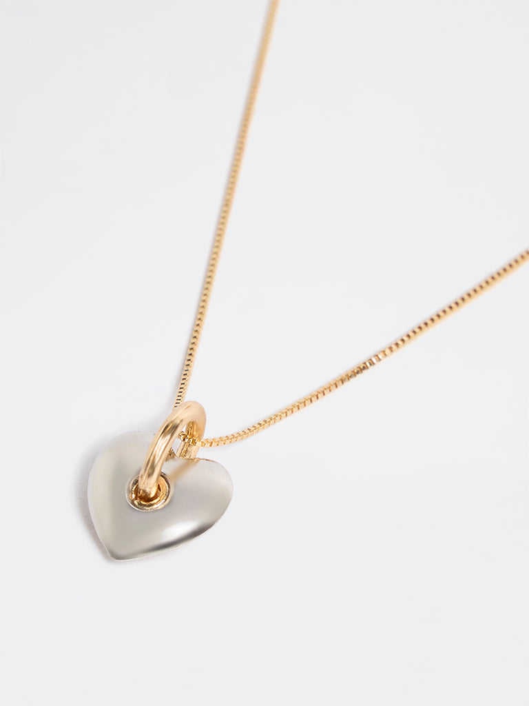 Westside Accessories Gold Heart Pendant Necklace