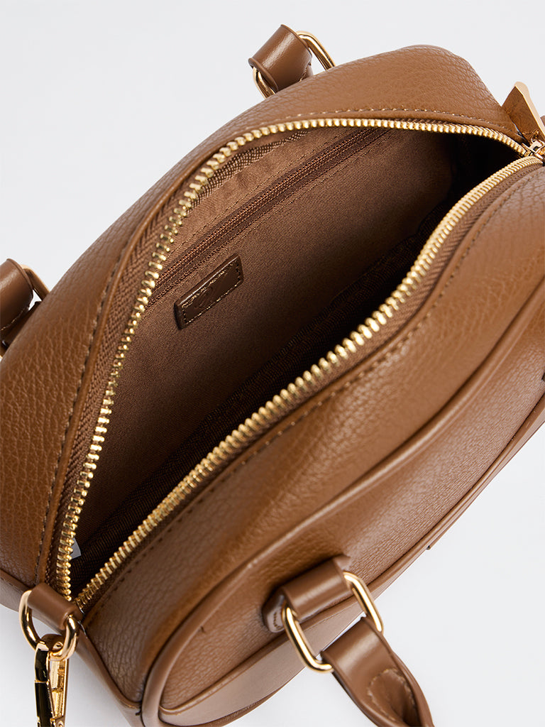 Westside Brown Horizontal Bowling Bag with Sling Handle