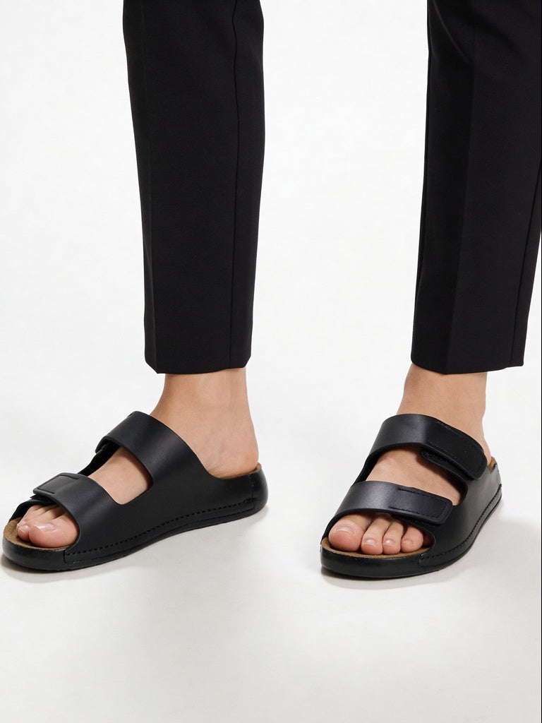 SOLEPLAY Black Comfort Sandals