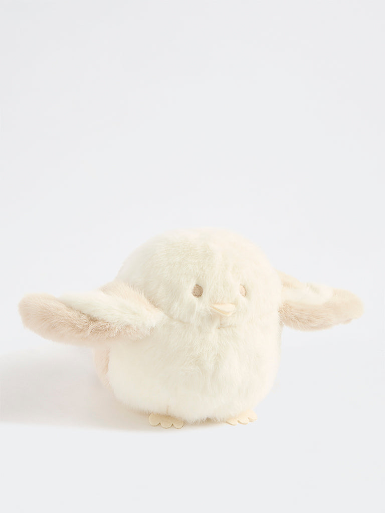 HOP Baby Boys Off-White Penguin Soft Toy