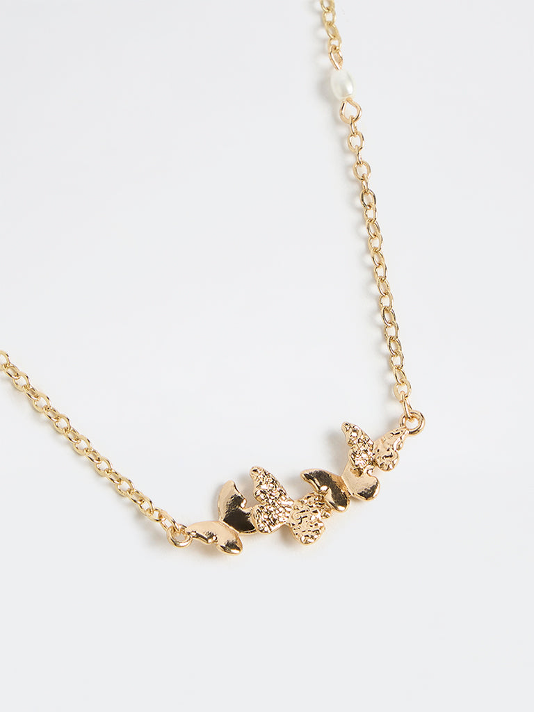 Westside Accessories Gold Butterfly Necklace
