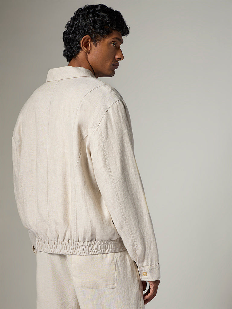 Ascot Off-White Relaxed-Fit Jacket