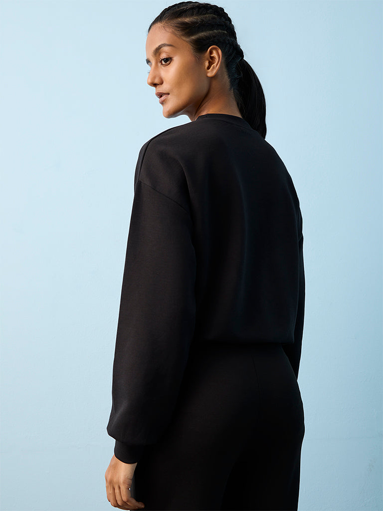 Nuoflexx Black Text Design Sweatshirt