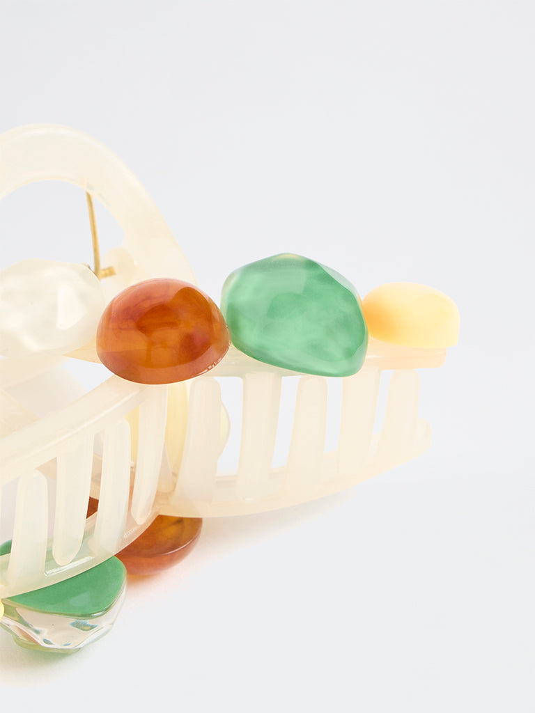 Westside Accessories Multi Coloured Embellished Claw Clip