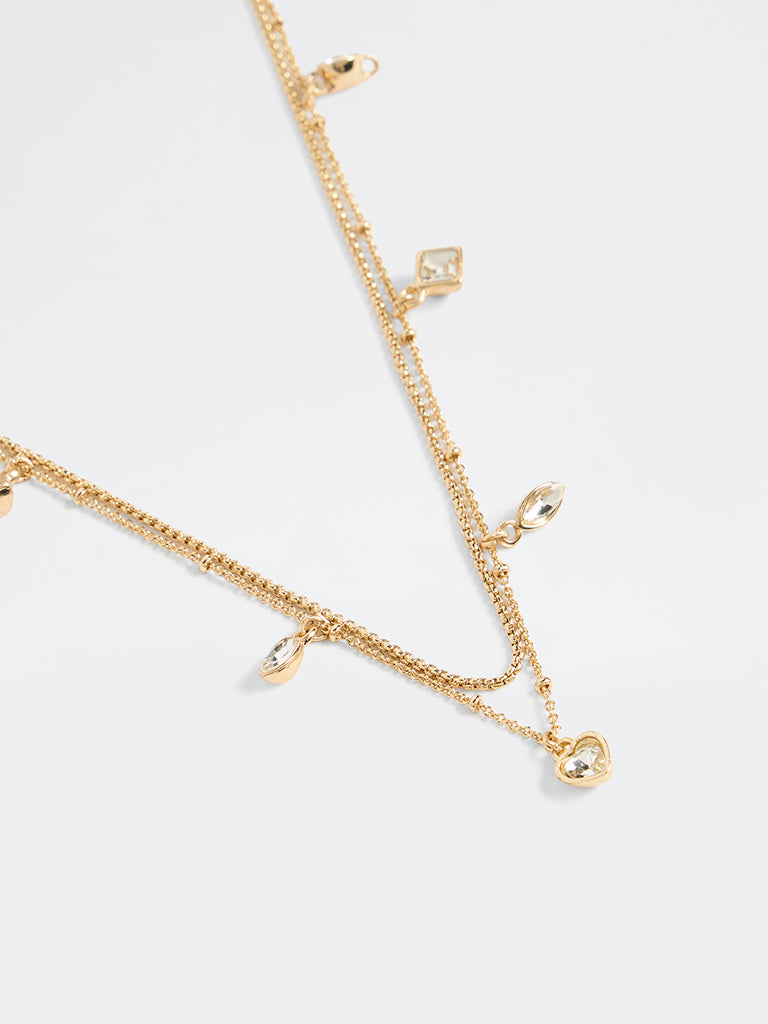 Westside Accessories Gold Double Layered Necklace